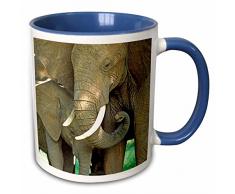 3dRose 256969_6 Mug Becher, keramik, blau/weiß