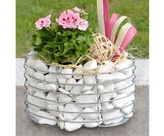 Gabionen Gabion Oval Steingabionen Steinkorb Design Drahtkorb, Größe XL