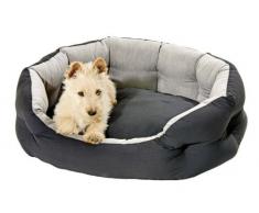 Karlie Quantum Guard Bett, Oval 100 x 78 x 26 cm schwarz/grau