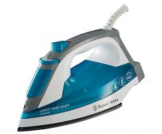 Russell Hobbs 23590-56 Dampfbügeleisen Light & Easy, 2400 Watt, antihaftbeschichtete Bügelsohle, automatischer Dampf, blau/weiß