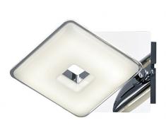 Trio Leuchten Wandleuchte Kunststoff Integriert, 3.8 W, chromfarbig 11.5 x 10.8 x 12 cm