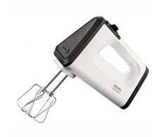 Krups 3 MIX 5500+ Handmixer GN5041 (500 W, 5 Geschwindigkeiten + Turbo- & Auswurftaste, ergonomischer Griff des Mixers, Schneebesen, Knethaken + inkl. Stabmixer aus Edelstahl) weiß