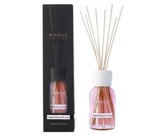 Millefiori 7DDMW Magnolia Blossom und Wood Raumduft Diffuser 250 ml Natural inklusive Stäbchen, Glas, Rosa, 8 x 30.9 x 7.6 cm