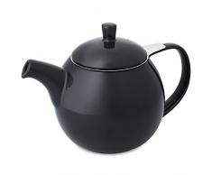 FORLIFE Curve Teekanne mit Teesieb, 625 ml 24-Ounce / 710 ml Schwarzer Graph