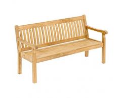 Dehner Gartenbank Havanna, 3-Sitzer, ca. 160 x 67 x 89 cm, FSC Teakholz, natur