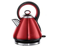 Russell Hobbs Wasserkocher, Legacy rot, 1,7l, 2400W, Schnellkochfunktion, Quiet-Boil-Technologie, optimierte Ausgusstülle, herausnehmbarer Kalkfilter, sehr leiser Teekocher 21885-70