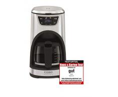 CASO NOVEA C4 Design Filter-Kaffeemaschine, 1000 Watt, Brühtemperatur ca. 96°C, für 12/6 Tassen, LED-Display