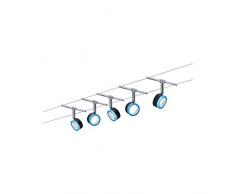 3982 Wire System BlueLED 5x4W Weiß/Chrom matt 230/12V Seilleuchte Seillampe Deckenleuchte Deckenbeleuchtung LED