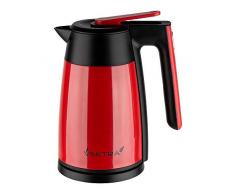 Vektra VEK-1703R Wasserkocher, Edelstahl, Rot
