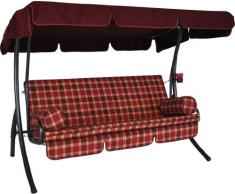 Angerer Trend Hollywoodschaukel Rio, Rot, 3-Sitzer