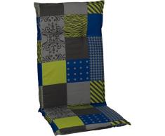 Beo Gartenmöbel Auflage grün Karo Patchwork für Hochlehner Bebra M652