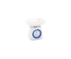 Home Tara Mechanische Küchenwaage, Gewicht bis 2 kg, weiß/hellblau