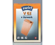 Swirl V 62 Spezialpapier Staubsaugerbeutel für Vorwerk und Volletto Staubsauger, Classic, 8 Stück