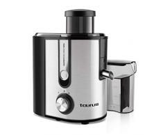 Taurus 924731000 Entsafter Pro Compact, 600 W, Eingang 65 mm, abnehmbarer Edelstahlfilter, 2 Geschwindigkeitsstufen, Krug 350 ml, herausnehmbarer Fruchtbehälter 1,2 l