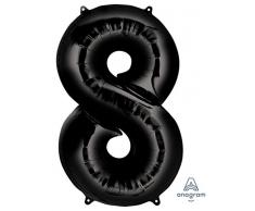 Anagram Folienballon 3014301 Nr. 4, 86,4 cm schwarz