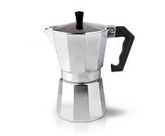 Grunwerg Café Olé Italienischer Espressokocher aus Aluminium – 6 Mokkatassen/240 ml