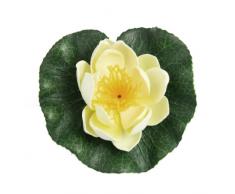 sourcingmap Schaumstoff Fisch Tank Blätter Wasser Blume Pflanze Decor, Grün Weiß/Orange