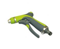 Xclou Impulsspritze mit Messingdrüse, Handbrause Strahlstärke individuell regulierbar, Spritzdüse stufenlos von Sprühnebel auf Sprühstrahl verstellbar