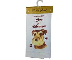 E&S Pets 700-105 Schnauzer, uncropped Küchentücher baumwolle beige