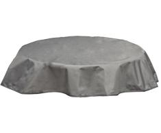 Beo Quadratische Wasserabweisende Tischdecke 100% Polyester in hellgrau 120cm rund