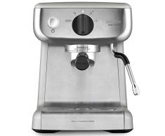 Breville VCF125X Barista Mini für Espresso, Latte & Cappuccino, 2 L Wassertank, Milchschäumer, italienische Pumpe mit 15 bar, Edelstahl
