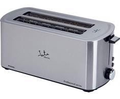 Jata Langer Toaster laro zwei Scheiben, Edelstahl, Grau