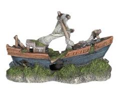 Nobby 28026 Aquarium Dekoration Aqua Ornaments BOOT; L21 x B8 x H13,5 cm