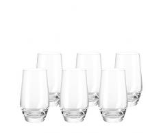 Leonardo Puccini Longdrink-Glas, 6-er Set, 365 ml, spülmaschinenfest, Teqton-Kristallglas, 069558