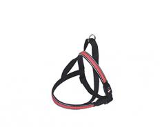 Nobby NORWEGER Geschirr FLASH MESH rot S: L: 50-65 cm + 48 cm; B: 25 mm