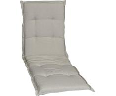 Liegenpolster Sitzkissen Kissen in beige strukturiert Premium Bezug