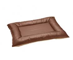 BLACKPOOL Hundebett, Kunstlederbezug, 80x60 cm, cognac