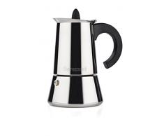 BARAZZONI Kaffeemaschine für 2 Tassen, Edelstahl