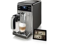 Saeco GranBaristo Avanti HD8977/01 Kaffeevollautomat (1450 Watt, AquaClean, Appsteuerung, integrierte Milchkaraffe) silber