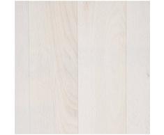 PVC Boden Vinyl Bodenbelag Holzdielen 1,2 mm Dicke Weiß 400 x 400 cm. Weitere Farben und Größen verfügbar