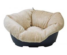 Croci C2078598 Decke Hundebett Velboa 5, 110 x 78 x 32 cm, beige
