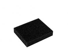 Ratioparts Flachluftfilter 130 x 108 x 25 mm für Castel Garden, Stiga Rasenmäher Luftfilter Flach, Schwarz