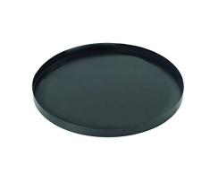 Perel Bodenplatte für Feuerkorb, 50 x 3 x 50 cm, schwarz, BB680