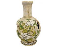 Wave Krug mit Blumen, M, weiß