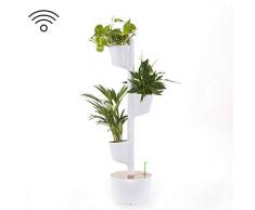 Citysens - Vertikaler Garten mit Smarte Erd-Bewässerungs-System, Weiß, 3 Pflanzgefäß