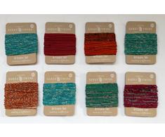 Nutley s 10 m aus recyceltem Sari Garten Bindfäden Fairtrade-Bunte Bright