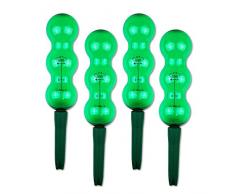 Garden Innovations Aqua Balance Pflanze gießen Spikes und Globes mit Wetter/Temperatur gesteuerte (4 Stück), Garten grün, 1,25 Liter