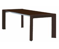 Wonderland Italy TAARK011 Arketipo 160 W Ausziehtisch, mocca Geflecht