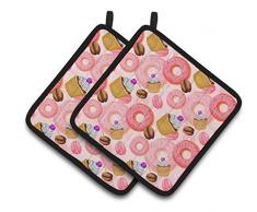 Caroline s Treasures bb7562pthd Watercolor Sweet Gebäck verziert Topflappen, 19,1 x 19,1 cm Multicolor