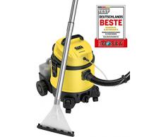 Bomann BSS 6000 CB 4in1 Mehrzweck-Nass-/Trockensauger mit Shampoo-Funktion inkl. separatem, abnehmbaren Tank für Reinigungsmittel (4 Liter), umfangreiches Zubehör, Schwarz/Gelb