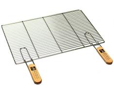 PG Metalltechnik Edelstahl Rost Grillrost - rechteckig und rund - Grill Rost Grössenauswahl (54 x 34 cm mit Griffen)