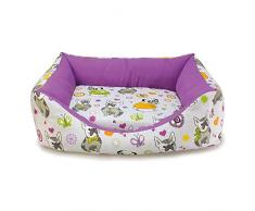 ARQUIVET 29200 Bett, quadratisch, Bulldogge, 70 x 60 x 20 cm