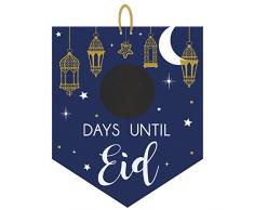 Amscan 242165 MDF-Schilder zum Aufhängen, Dekoration Kreidetafel Eid