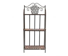 Siena Garden Como Regal, matt-schwarz/dunkelgrau