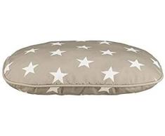 Trixie 36374 Kissen Stars, 80 × 55 cm, taupe