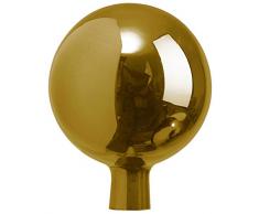 Windhager Rosenkugel, Gartenkugel, Sonnenfänger-Kugel, Glas-Deko für Garten und Terrasse, mundgeblasen, Gold, Rosenkugel, 12 cm, 07802